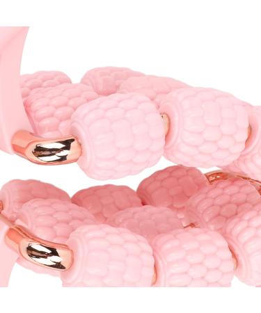 Multi-Purpose Hand-Leg Roller - 18 Wheels Muscle Scooter for Instant Relief | Pink Handmade Massage Device for Legs Arms & Body - Buy Online on GoSupps.com