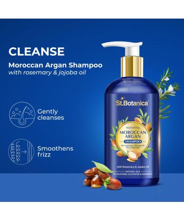 StBotanica Moroccan Argan Hair Shampoo & Conditioner Set - Nourishing 300ml for Healthier Hair - International Shipping Available - Buy Online on GoSupps.com