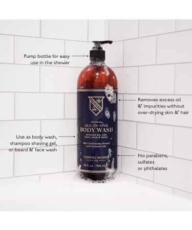 Caswell-Massey Heritage Collection 32oz All-in-One Shower Gel for Face, Hair & Body - Buy Online on GoSupps.com