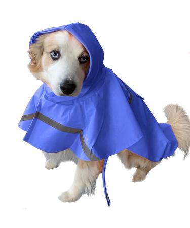 Ocsoso dog coat rainy dog jacket with hood for small dogs adjustable rain coat dog waterproof rain jacket hundred raincoat for dog puppies/cats/kitten (blue) blue XS - Buy Online on GoSupps.com