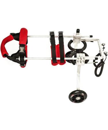 Adjustable Dog Wheelchair 2 Wheel Pet Wheelchair Assist Small Pets with Paralyzed Hind Limbs to Recover Their Mobility Easy Assemble & Light Weight (Size : M) Medium - Buy Online on GoSupps.com