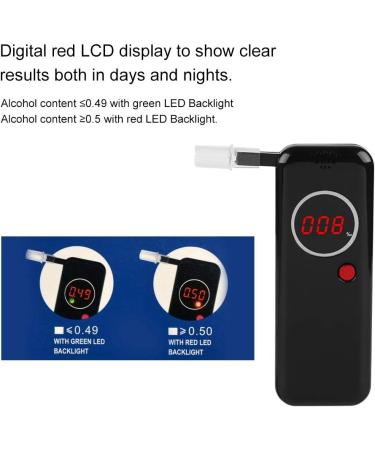 Buy Tosuny Portable Alcohol Tester - Fast Professional Alcohol Tester with Digital Red LCD Display for Accurate Results - Buy Online on GoSupps.com