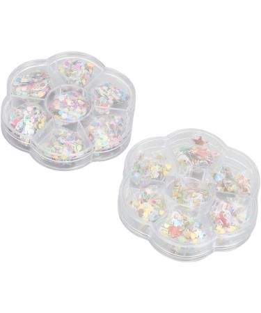 Niiyen 2 Box Christmas Nail Art Slices Christmas Polymer Clay Nail Slices Christmas Nail Art Sequins Polymer Clay Nail for DIY Nail Decoration - Buy Online on GoSupps.com