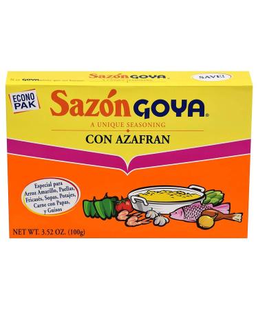 Goya Sazon Azafran Econopak 3.52 OZ(Pack of 3) 3.52 Ounce (Pack of 3)
