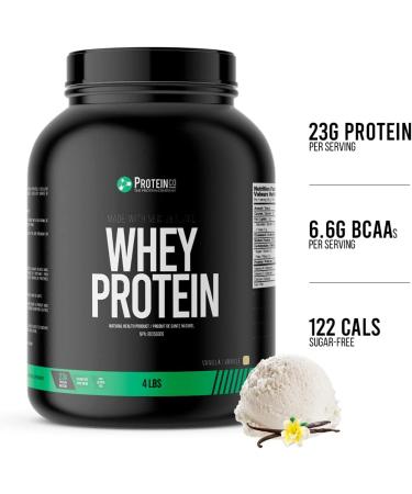 ProteinCo | Whey Protein Made with New Zealand | Grass Fed Whey Protein | 23g Protein | | (Vanilla) Vanilla 1.81 kg (Pack of 1) - Buy Online on GoSupps.com