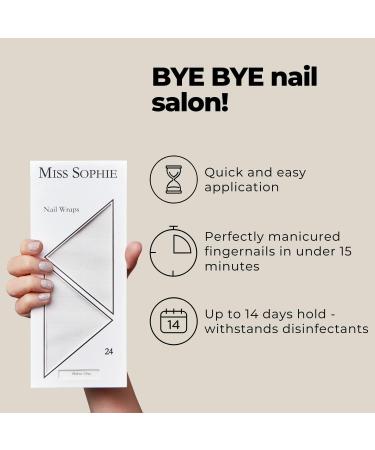 Miss Sophie Nail Wraps - 24 Ultra-Thin Boho-Chic Adhesive Nail Wraps for Long-Lasting Style - Buy Online on GoSupps.com
