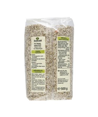 Buy Alnatura Unpeeled Sesame Seeds 500g - Nutty & Tart Flavor | International Shipping Available - Buy Online on GoSupps.com