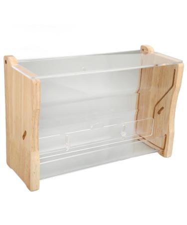 Tnfeeon feed dispenser for chickens automatic with a large capacity clear acrylic chicken bird feed box for budgies nymphic quail (m)