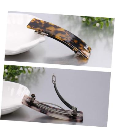 Beaupretty Acrylic Hair Barrettes French Hair Bang Clips Simple Hair Clips Retro Hair Clips Acrylic Hairpin Girls Hair Clips Bobby Clips Women Barrettes Resin Hair Clips Bracket Fashion Bride 9.5*2.5cm Coffee - Buy Online on GoSupps.com