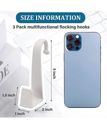 Potty Seat Hook - 3 Piece Velvet No Drill Toilet Tank Holder for Training Seat - White - Buy Online on GoSupps.com