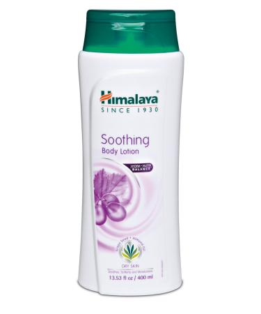 Himalaya Herbal Healthcare Soothing Body Lotion for Dry Skin  with Grape Seed and Almond Oil  Soothes and Moisturizes 13.53 oz (400 ml) 13.50 Ounce (Pack of 1)