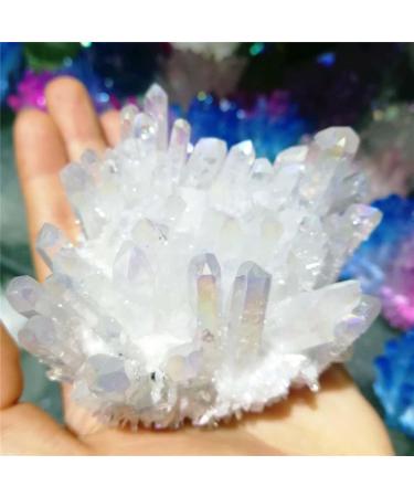 Room Decoration Natural Crystal Rough Natural White Crystal Cluster Specimen Cluster Stone Ornaments Home Office Decoration 250-350g Crystal Cluster - Buy Online on GoSupps.com