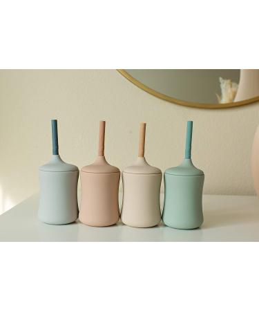 NEUTBABY Silicone Cup | Durable 3 Stage Toddler Cups | Easy to Clean Muted Color Cup in Sand Beige - Buy Online on GoSupps.com