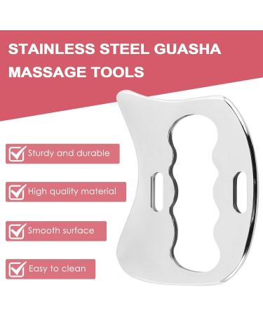 LYNNRICK Stainless Steel Guasha Massage Tool | IASTM Soft Tissue Scraping for Back & Legs - Buy Online on GoSupps.com