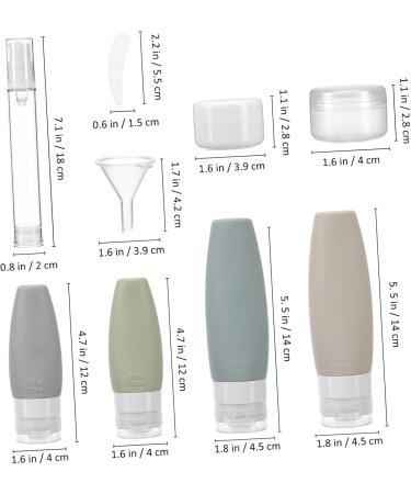 PartyKindom 1 Set Silicone Bottle Set Travel Bottle Travel Containers for Toiletries Travel Shampoo Lotion Dispenser Travel Toiletry Containers Clamshell Storage Set Bottle - Buy Online on GoSupps.com