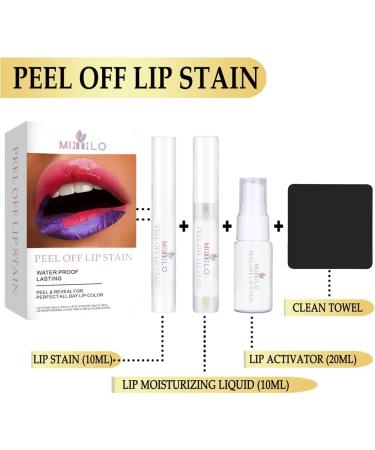 SHEEYOON Peel Off Lip Stain - Long Lasting Waterproof Matte Lip Tint (Pink) - Buy Online on GoSupps.com