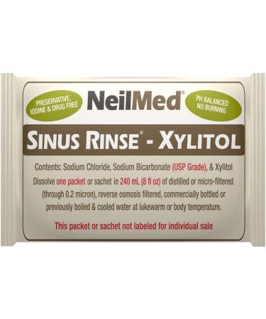 NeilMed Sinus Rinse Premixed Refill Packets with Xylitol 60ct - Convenient Sinus Relief - Buy Online on GoSupps.com