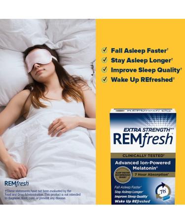 REMfresh Extra Strength 5mg Melatonin Sleep Aid (36 Caplet) - Doctor Recommended - Pharmaceutical-Grade for Immune Function - Ultrapure Melatonin 36 Count - Buy Online on GoSupps.com