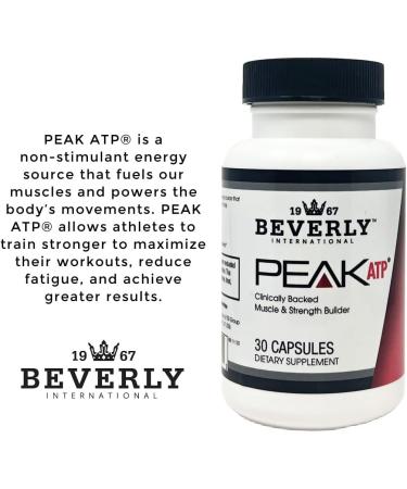 Beverly International Peak ATP - Unlock Your Competitive Edge - PRE-Workout. Non-Stimulant Energy Source. Fuels Your Muscle. Increase Power Strength Muscle Mass Reduce Fatigue 30 Caps - Buy Online on GoSupps.com