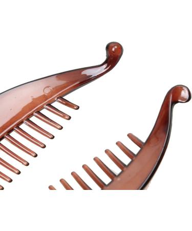 zalati Banana Hair Clips Vintage Fish Shape Round Edges Clips Grip Slide ong Clamp for Hair Styling Tie - Buy Online on GoSupps.com