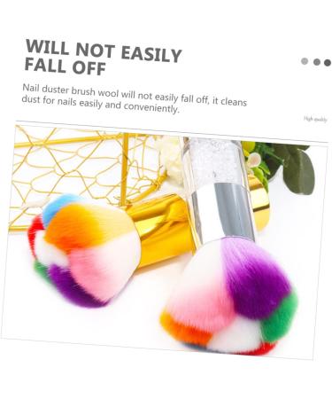 HONMEET 1pc Dust Brush Nail Cleaning Tool Nail Brush Pedicure Tools Powder Brush Cleaner Pinceles Para U as Acrilicas Paintbrush Cleaner Acrylic Brush Nail Tool Manicure Blush Plastic Abs 11.5x6cm Silver - Buy Online on GoSupps.com
