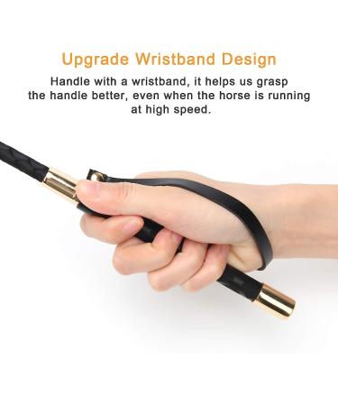 Coolrunner 18 Riding Crop with PU Leather - Double Slapper Horse Whip for Equestrianism - Buy Online on GoSupps.com