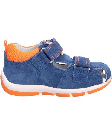 Superfit Baby Boys Sandals - Blue/Orange - Size 3 UK - Freddy Collection - Buy Online on GoSupps.com