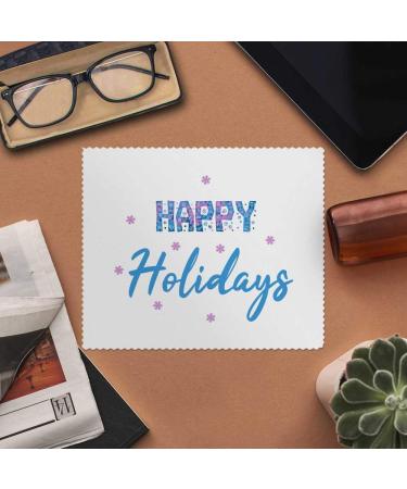 Happy Holidays Microfiber Cleaning Cloths for Glasses - 2 Pack | Premium Lens Care | International Shipping - Buy Online on GoSupps.com