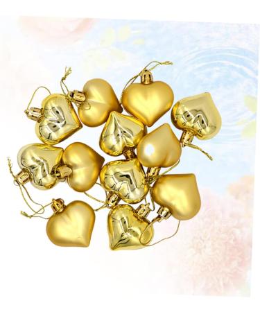 Alipis 2 Boxes Ornament Christmas Tree Decorations Sailor Hat Decorative Pendant Decorate Wreath Love Golden 4.5X4.5cm - Buy Online on GoSupps.com