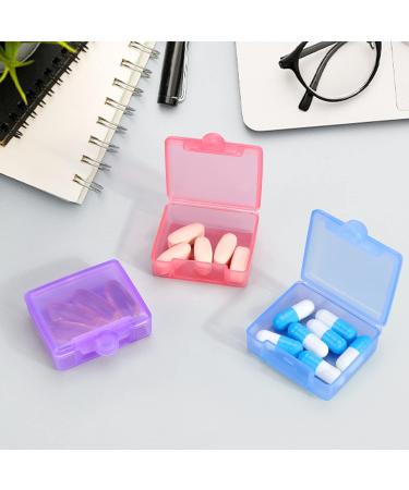 OPRET 3-Piece Portable Pill Organizer - Small Tablet Box for Vitamins Fish Oil & Tablets - Travel-Friendly (Blue Purple Pink) - Buy Online on GoSupps.com