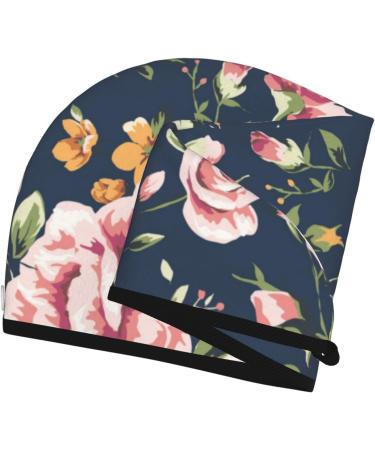 Microfiber Hair Drying Cap - Vintage Floral Soft Absorbent Hair Towel for Curly Long & Thick Hair | Quick Dry & Fast Drying - Buy Online on GoSupps.com