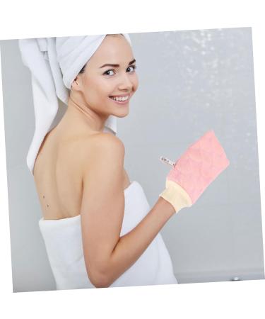 Housoutil 3 Sets Bath Sponge Set - Exfoliating Towel & Shower Pouf for Deep Cleaning - Buy Bathing Accessories Online - Rayon Pink - Buy Online on GoSupps.com