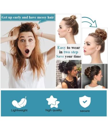 CPJJ 1 item Fluffy meatball head Hair ponytail extension Fake ponytail Hairpiece Hair Ribbon Ponytail Extensions Hair Extensions Wavy Curly Messy Hair Bun Extensions Donut Hair Chignons(A) - Buy Online on GoSupps.com