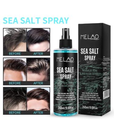 Sea Salt Spray for Men - Texturizing Hair Spray with Kelp Aloe & Red Algae for Beachy Volume & Texture - Buy Online on GoSupps.com