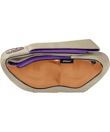 Physa Neck Massage Device - Heated Neck & Shoulder Massager Pillow with 8 Heads & Dual Direction - PH-24NM-1 (Beige) | International Shipping - Buy Online on GoSupps.com