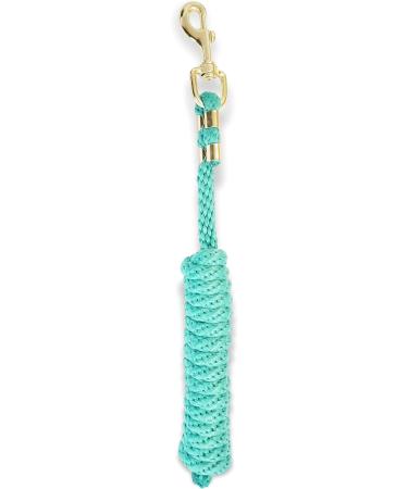 Stylish Lead Rope for Horses | Durable Tie Rope for Ponies Donkeys & Goats - 2x Turquoise Designs - Buy Online on GoSupps.com