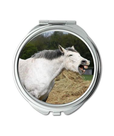 Mirror makeup mirror animal domestic animal farm pocket mirror portable mirror