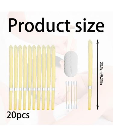 20 PCS Candles Wax Removal Ear Candles for Wax Removal 100% Non-Toxic Ear Wax Removal Candle for Ear Cleaning - Buy Online on GoSupps.com