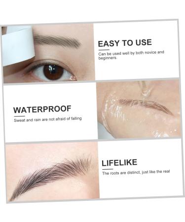 FOMIYES 27 Sheets Waterproof Eyebrow Stickers Make up Kit Fake Eyebrow Sticker Temporary Brow Tattoos Hair - Buy Online on GoSupps.com