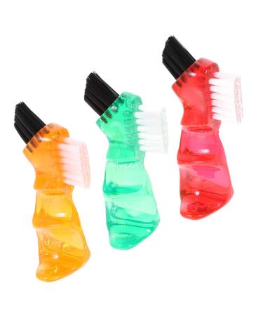 Magiclulu 3 pieces of prosthesis toothbrush double -sided multifunctional mini practically multifunctional small household small for mouth care double head mini cleaning mini for