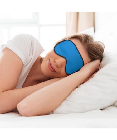 Buy Soft Blue Eye Mask - Adjustable Nighttime Comfort for Men & Women | International Shipping Available - Buy Online on GoSupps.com