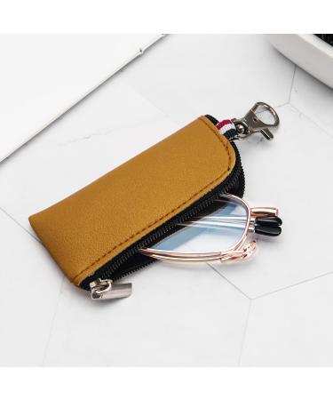 MMOWW Foldable Reading Glasses for Men & Women - Rose Gold +3.0 | Anti-Blue Light Telescopic Zippered Keychain - Buy Online on GoSupps.com