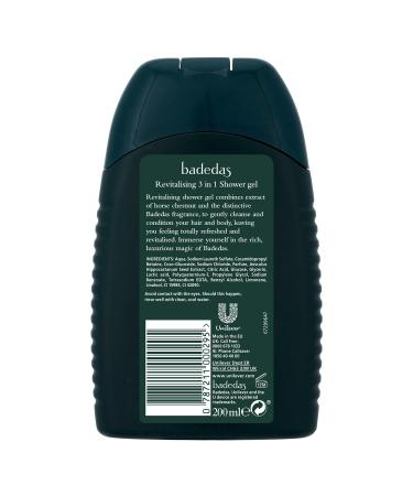 Badedas Revitalising Shower Gel Shampoo & Conditioner 200ml (PACK OF 6) 6.77 Fl Oz (Pack of 6) - Buy Online on GoSupps.com