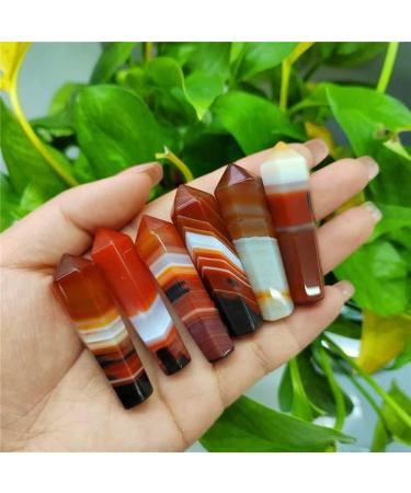 Around 5CM Sardonyx Pendulum Jewellery Gemstone Reiki Crystal Pendant for Home Decoration ZY - (Color: Sardonyx Pendulum Size: XL) - Buy Online on GoSupps.com