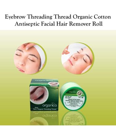 Organica Organic Face & Eyebrow Threading Thread - 1 Spool for Makeup, Dermaplaning, Hair Removal - Epilator Tool - Buy Online on GoSupps.com