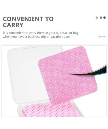 400pcs Glue Wipes - Eyelash & Nail Glue Remover Pads | Makeup Remover Tools | Pink Non-Woven Fabric Sheets - Buy Online on GoSupps.com