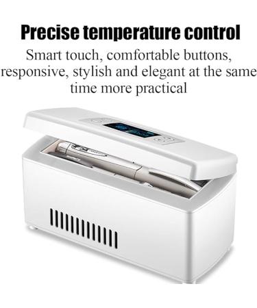 Portable Insulin Refrigerator Large Capacity Portable Medication Cooler Case Precise Temperature Control (2-18Â°) Low Noise Mute For Travel Interferon Drug Storage Without Battery - Buy Online on GoSupps.com