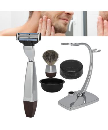 Premium 5-Piece Men's Shaving Set | Manual Shaving Kit with Soap Brush Bowl & Stand - International Shipping Available - Buy Online on GoSupps.com
