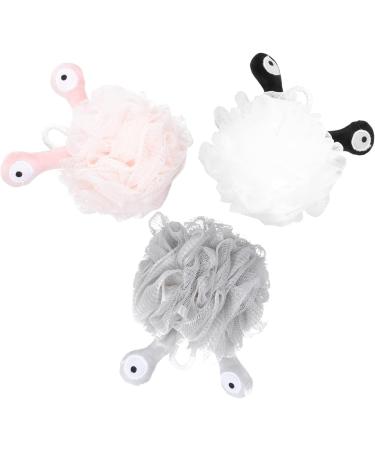 3pcs Cute Loofah Cartoon Bath Balls - Exfoliating Bath Sponge & Shower Back Scrubber for Ultimate Clean | Ideal Bathroom Supplies - Buy Online on GoSupps.com