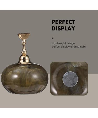 Ipetboom 1 Set Manicure Practice Base Nail Stands for False Nails Nail Display Stand Nail Tip Stand Base Manicure Training Holder Nail Stand Display Resin Practice Supplies Acrylic 3.5x3.5cm Black - Buy Online on GoSupps.com